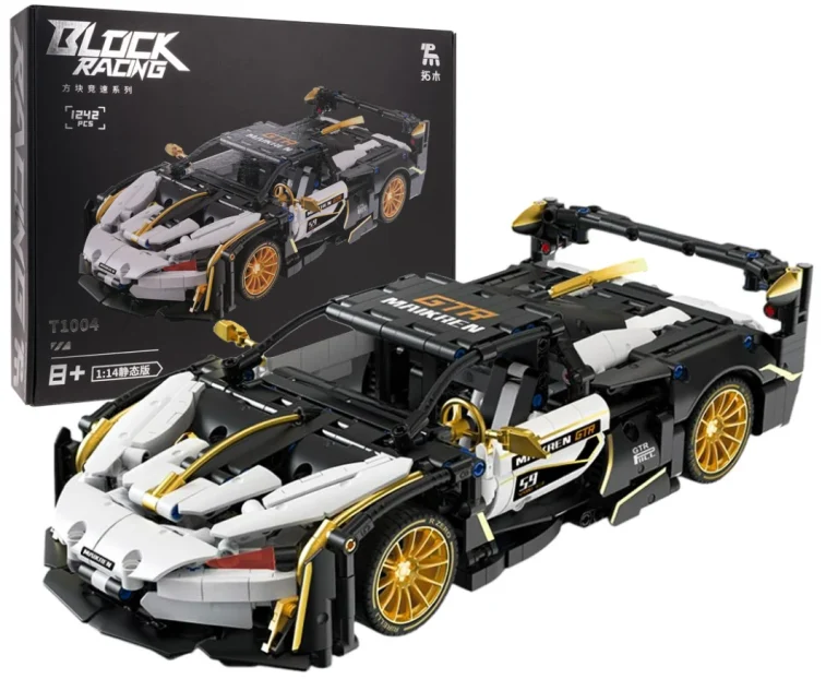 Set Kockica: Sportski Automobil Bijelo Crni 1:14, 1242 Dijelova 1