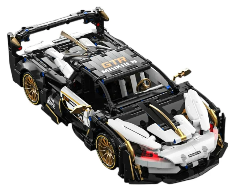 Set Kockica: Sportski Automobil Bijelo Crni 1:14, 1242 Dijelova 4
