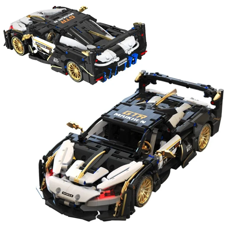 Set Kockica: Sportski Automobil Bijelo Crni 1:14, 1242 Dijelova 5