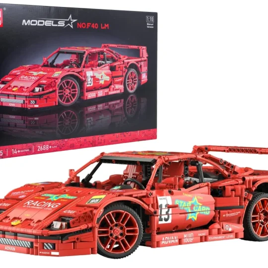 Set Kockica Sportski Automobil Crveni 1:10 2688 Dijelova 1