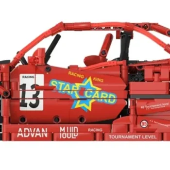 Set Kockica Sportski Automobil Crveni 1:10 2688 Dijelova 6