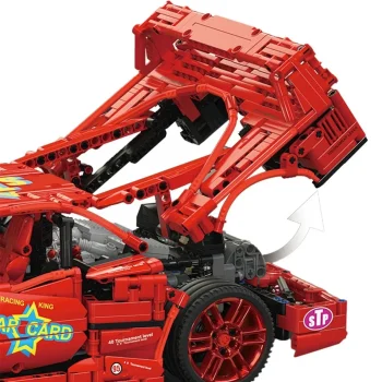 Set Kockica Sportski Automobil Crveni 1:10 2688 Dijelova 7