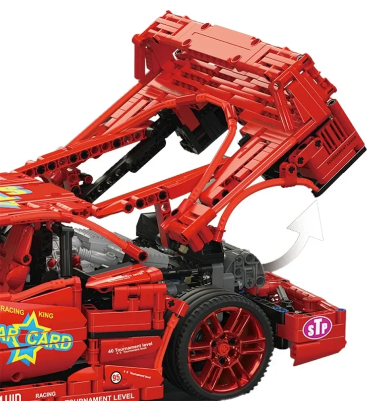 Set Kockica Sportski Automobil Crveni 1:10 2688 Dijelova 7