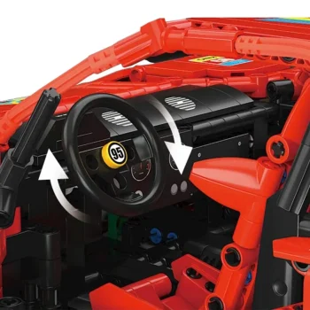 Set Kockica Sportski Automobil Crveni 1:10 2688 Dijelova 8