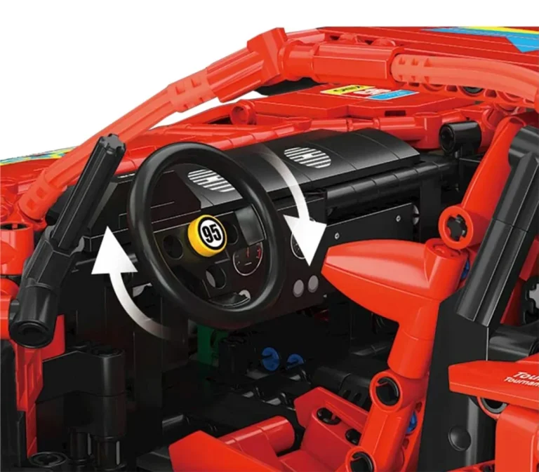Set Kockica Sportski Automobil Crveni 1:10 2688 Dijelova 8