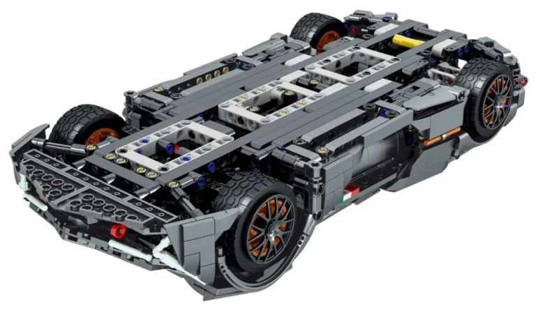 Set Kockica: Sportski Automobil Sivi Super Racing 1:14, 1512 Dijelova 12