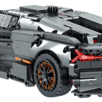 Set Kockica: Sportski Automobil Sivi Super Racing 1:14, 1512 Dijelova 5