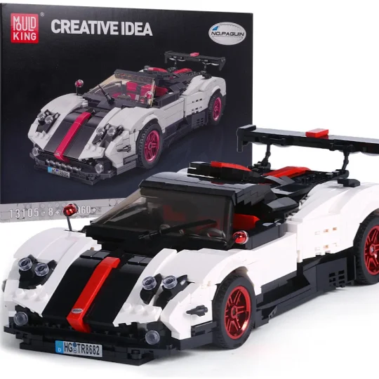Set Kockica Sportski Kabriolet Bijeli 1:16 960 Dijelova 1