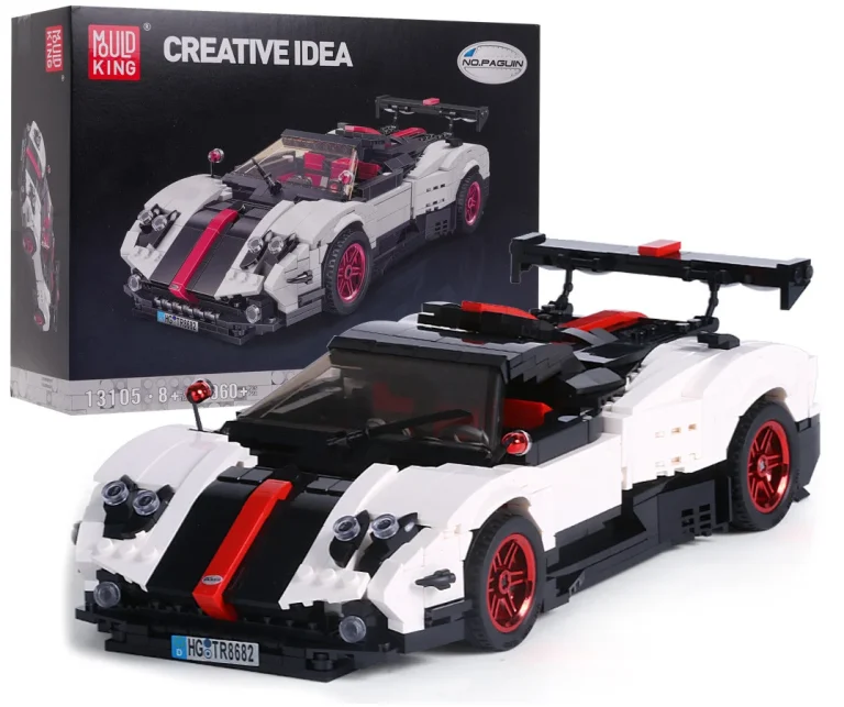 Set Kockica Sportski Kabriolet Bijeli 1:16 960 Dijelova 1