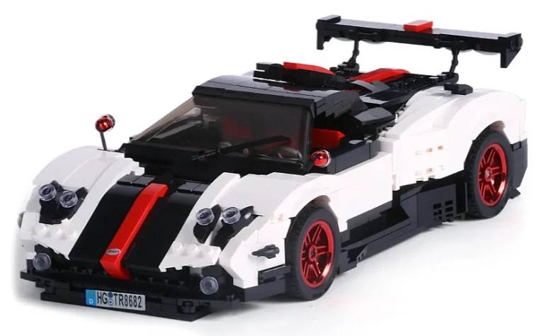 Set Kockica Sportski Kabriolet Bijeli 1:16 960 Dijelova 2