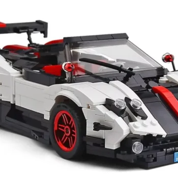 Set Kockica Sportski Kabriolet Bijeli 1:16 960 Dijelova 3