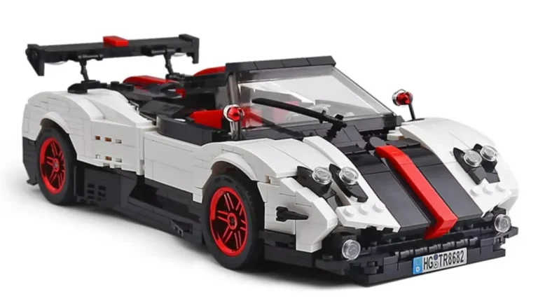 Set Kockica Sportski Kabriolet Bijeli 1:16 960 Dijelova 3