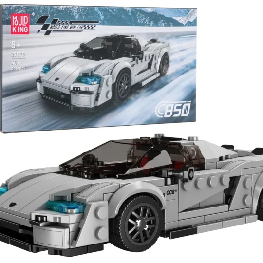 Set Kockica Srebrni Sportski Automobil, 403 Dijela 1