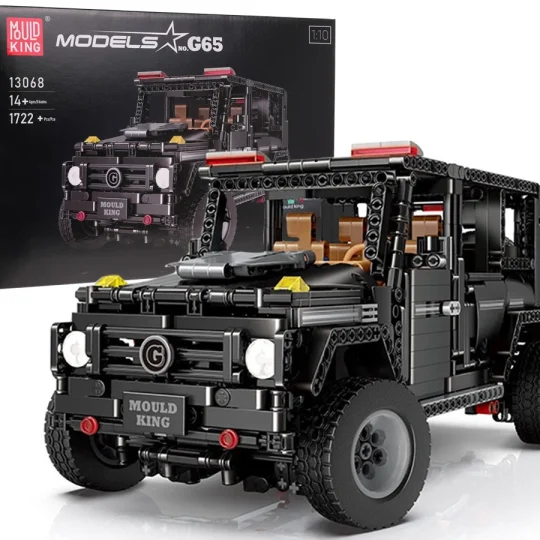 Set Kockica Terenski Automobil Crni 1:10 1722 Dijela 1