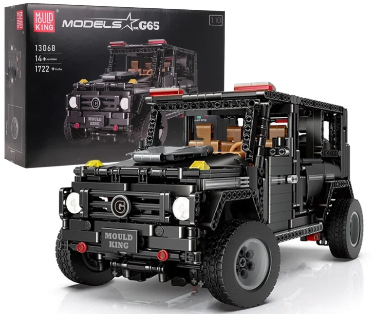 Set Kockica Terenski Automobil Crni 1:10 1722 Dijela 1