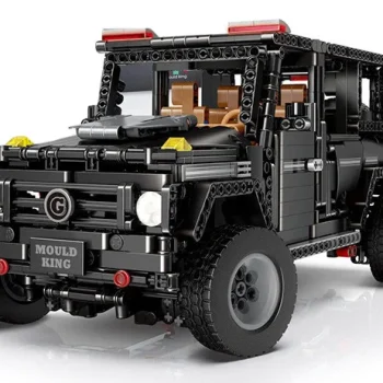 Set Kockica Terenski Automobil Crni 1:10 1722 Dijela 2