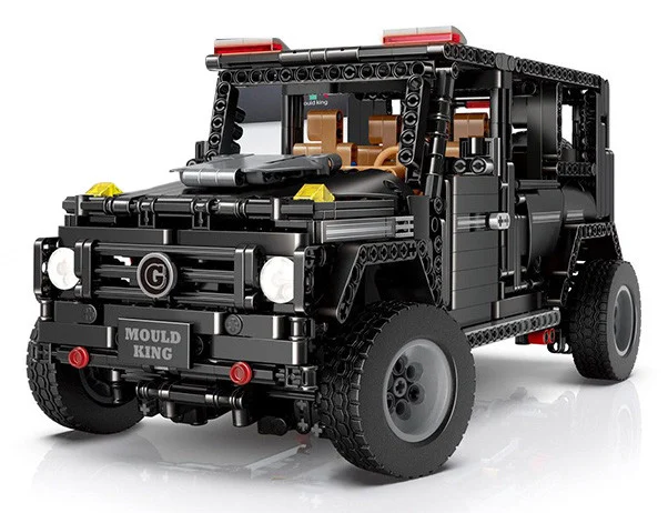 Set Kockica Terenski Automobil Crni 1:10 1722 Dijela 2