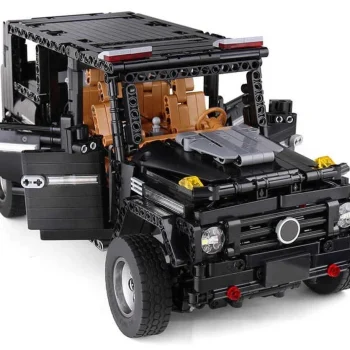 Set Kockica Terenski Automobil Crni 1:10 1722 Dijela 3