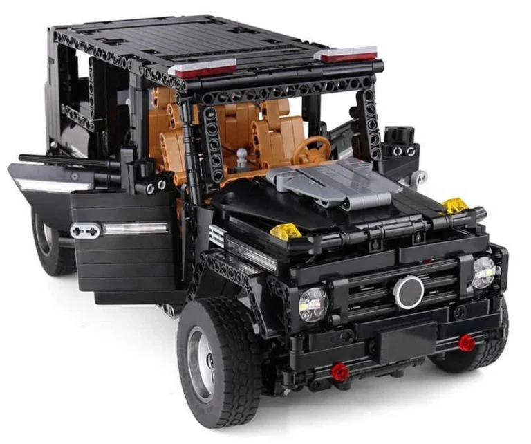 Set Kockica Terenski Automobil Crni 1:10 1722 Dijela 3