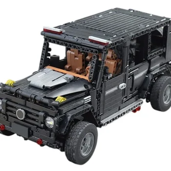 Set Kockica Terenski Automobil Crni 1:10 1722 Dijela 4