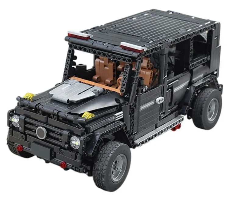 Set Kockica Terenski Automobil Crni 1:10 1722 Dijela 4