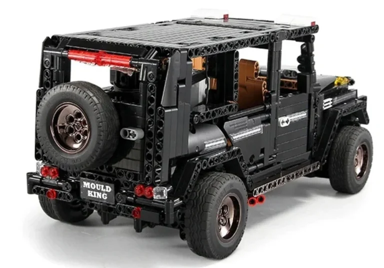 Set Kockica Terenski Automobil Crni 1:10 1722 Dijela 5