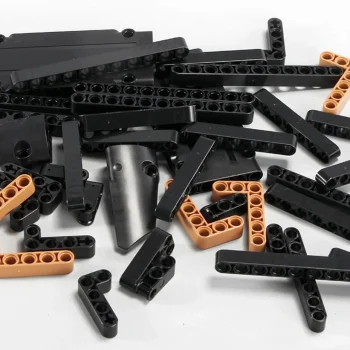 Set Kockica Terenski Automobil Crni 1:10 1722 Dijela 6