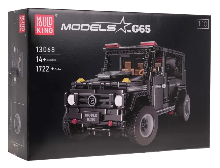 Set Kockica Terenski Automobil Crni 1:10 1722 Dijela 7