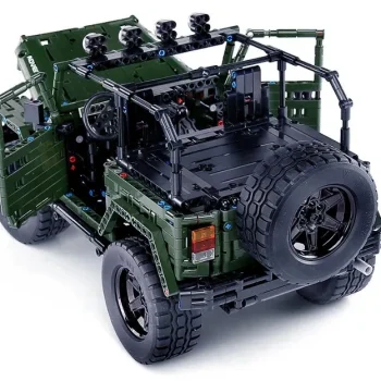Set Kockica Terenski Automobil Zeleni 1:10 2078 Dijelova 3