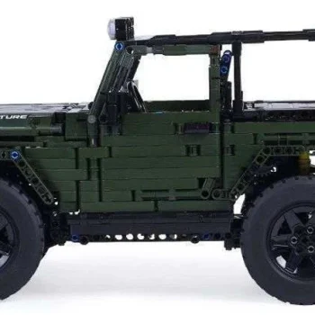 Set Kockica Terenski Automobil Zeleni 1:10 2078 Dijelova 5