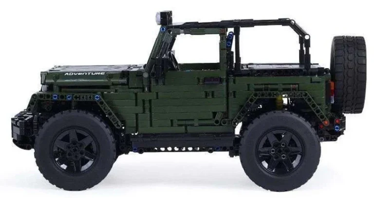 Set Kockica Terenski Automobil Zeleni 1:10 2078 Dijelova 5
