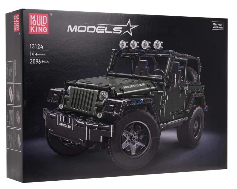 Set Kockica Terenski Automobil Zeleni 1:10 2078 Dijelova 7