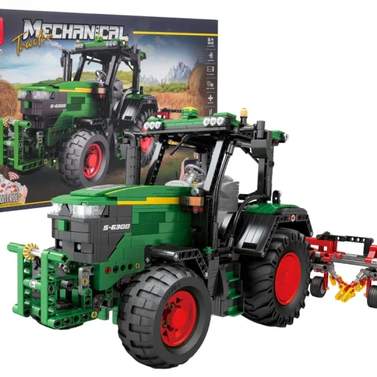 Set Kockica Traktor Zeleni Rc + Pribor 1664 Dijela 14+ 1