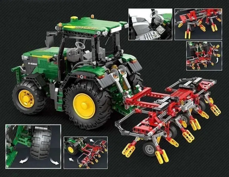 Set Kockica Traktor Zeleni Rc + Pribor 1664 Dijela 14+ 6