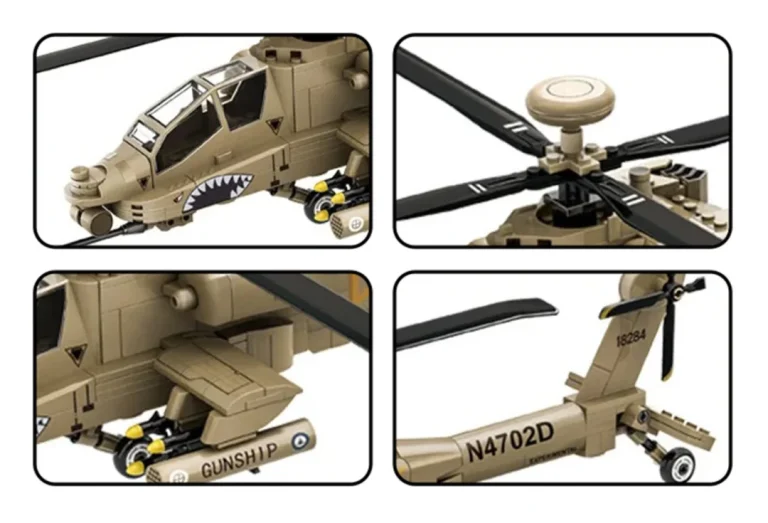 Set Kockica Vojni Helikopter, 255 Dijelova 3