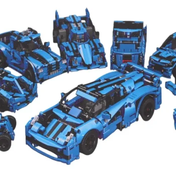 Set Kockica Vozila 638 Dijelova Plavi 8+ 3