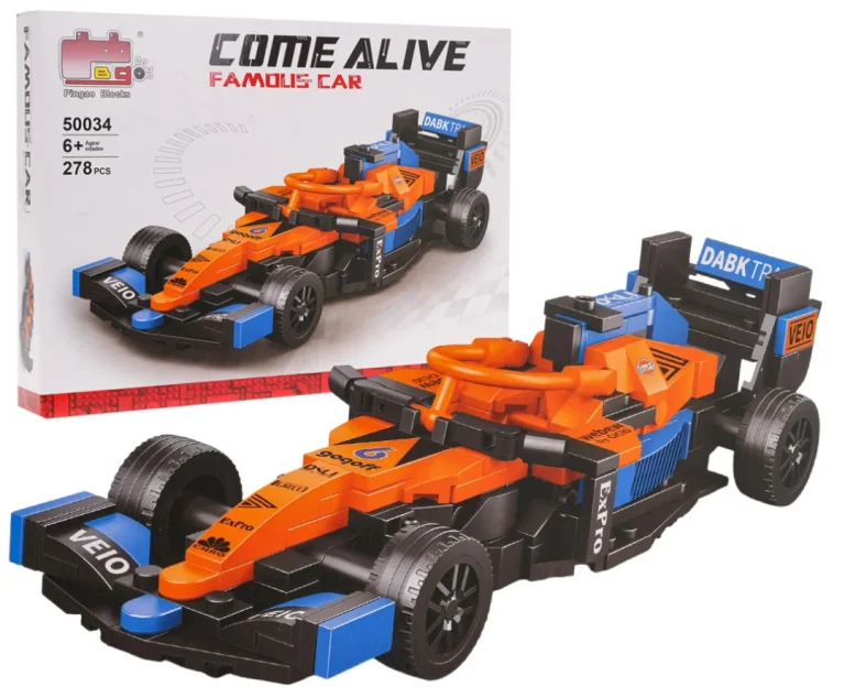 Set Kockica Za Automobil F1 Narančasti, 278 Dijelova 1