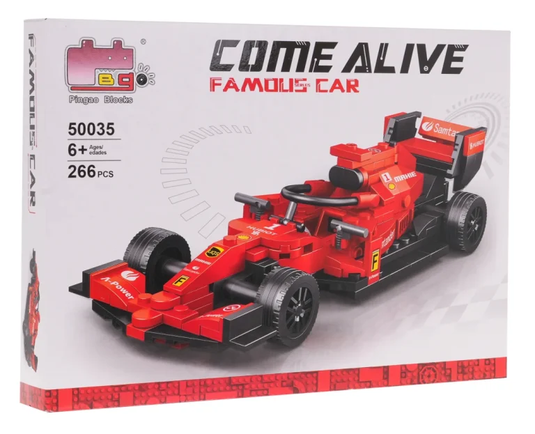 Set Kockica Za Crveni Automobil F1, 266 Dijelova 7