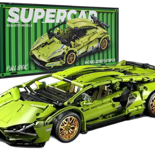 Set Kockica Zeleni Sportski Automobil, 470 Dijelova 1