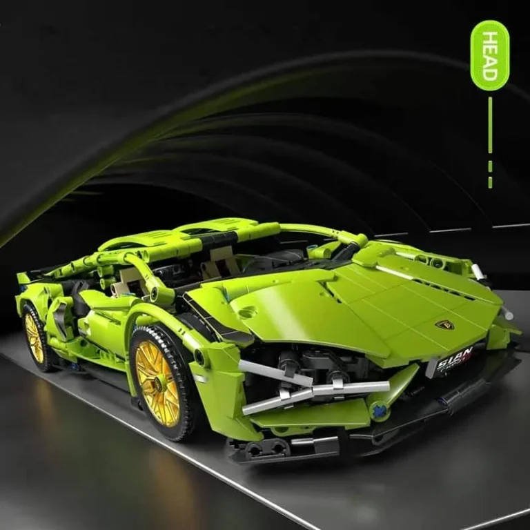 Set Kockica Zeleni Sportski Automobil, 470 Dijelova 11