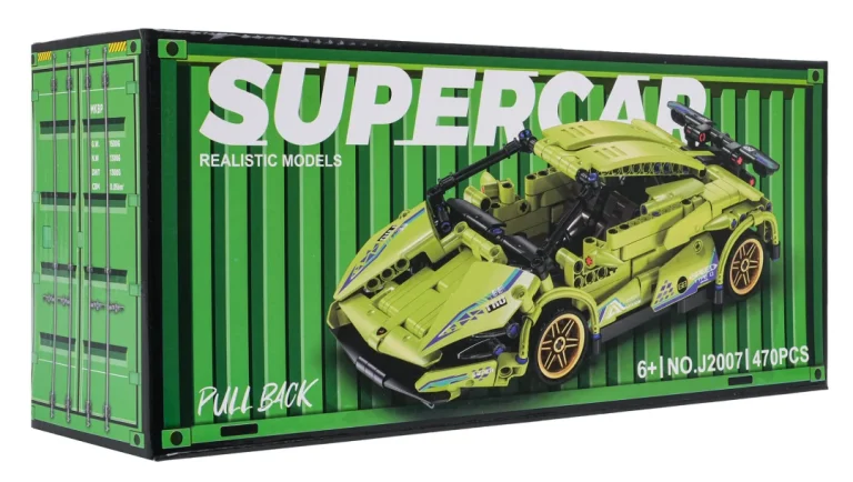 Set Kockica Zeleni Sportski Automobil, 470 Dijelova 12