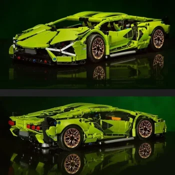 Set Kockica Zeleni Sportski Automobil, 470 Dijelova 9