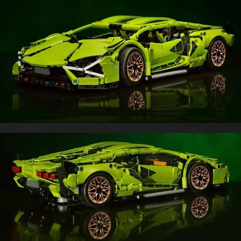 Set Kockica Zeleni Sportski Automobil, 470 Dijelova 9