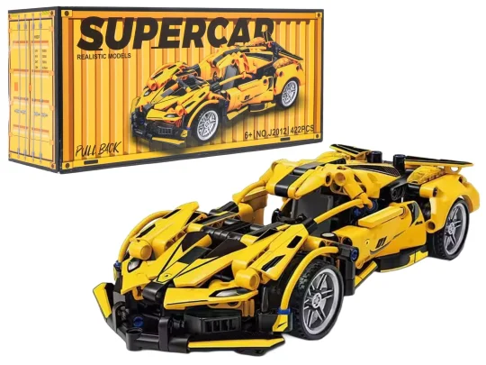 Set Kockica žuti Sportski Automobil, 422 Dijela 1