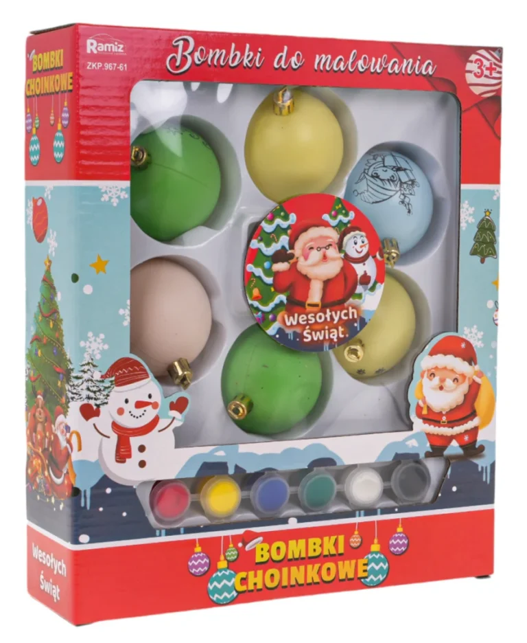 Set Kuglica Za Božićno Drvce Za Oslikavanje Ø 7 Cm 6 Kom 4
