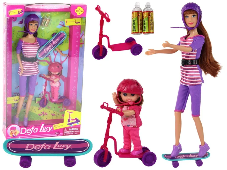 Set Lutaka Lucy S Romobilom, Skateboardom I Kacigama 1