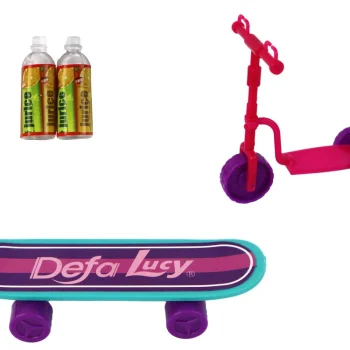 Set Lutaka Lucy S Romobilom, Skateboardom I Kacigama 7