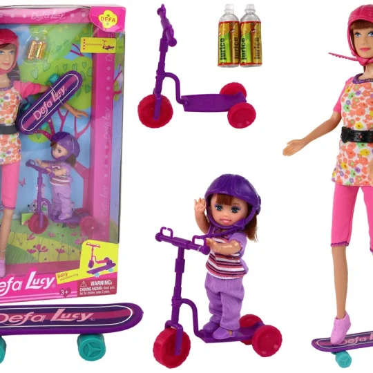 Set Lutaka Lucy Sa Skuterom, Skateboardom I Kacigama 1