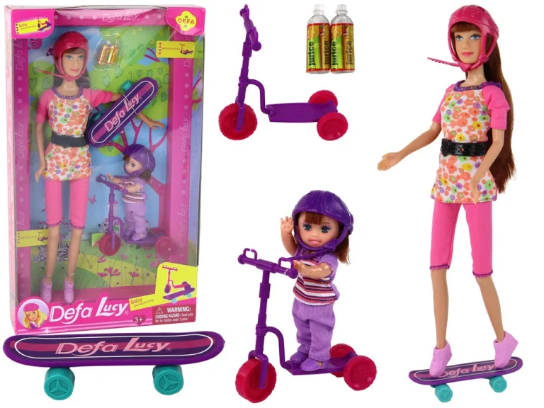 Set Lutaka Lucy Sa Skuterom, Skateboardom I Kacigama 1