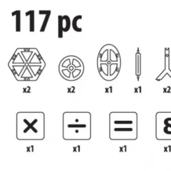 Set Magnetskih Blokova 117 Dijelova 8